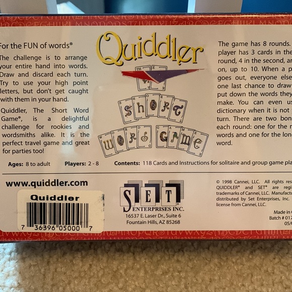 Quiddler Card Game - Picture 3 of 3